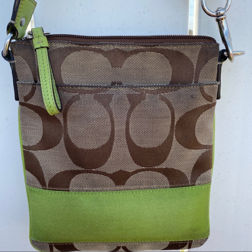 COACH- Green crossbody